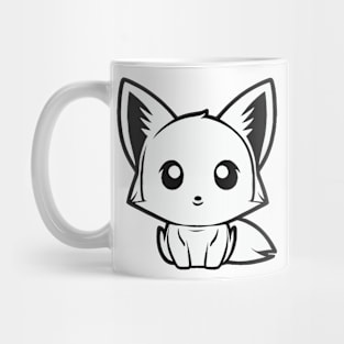 Monochrome cutie fox Mug